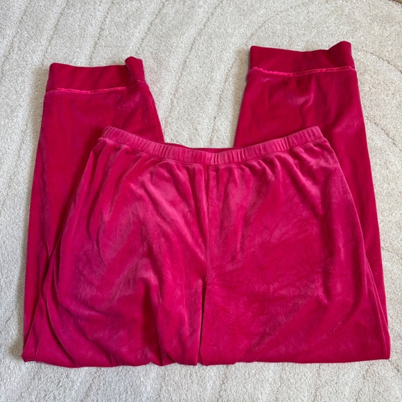 INC International Concepts Other - Y2K 2000s INC International Concepts hot Pink Velour Pant XL Womens Lounge Comfy